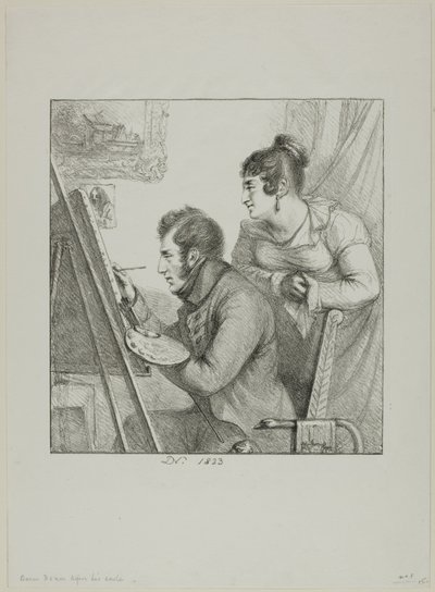 Baron Denon before his Easel by Dominique Vivant Denon