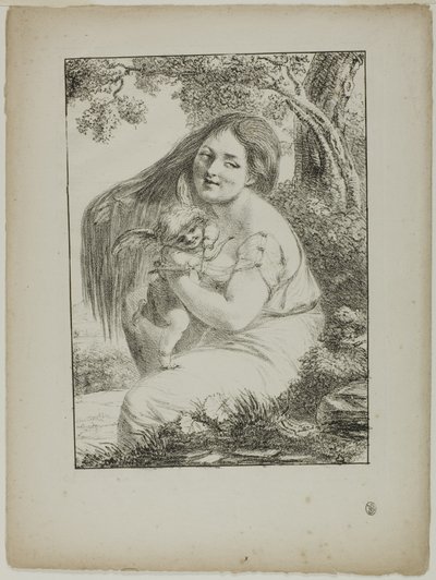 Cupid and a Young Woman by Dominique Vivant Denon