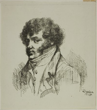 Portrait of Brunet, Printer by Dominique Vivant Denon