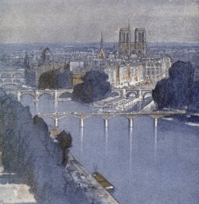 Paris and the Seine by Donald (after) Maxwell