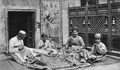 Craftsmen, Tentmakers Bazaar, Cairo, Egypt, c1922 by Donald McLeish