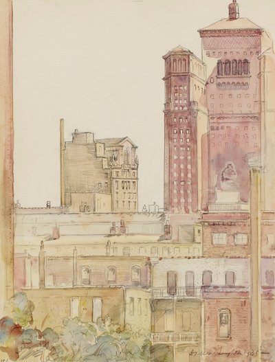 Chicago, Rooftops near Allerton House by Donald Shaw MacLaughlan