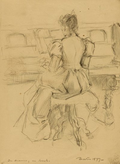 Ella at the Piano by Donald Shaw MacLaughlan