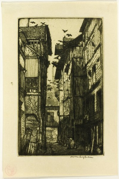 Ruelle des Pigeons, Rouen by Donald Shaw MacLaughlan