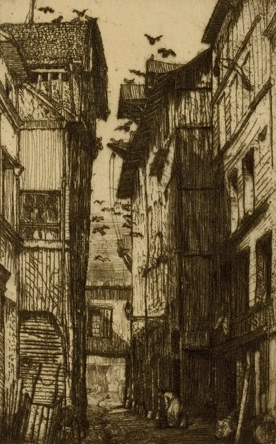 Ruelle des Pigeons, Rouen by Donald Shaw MacLaughlan