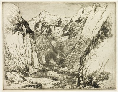 The Lauterbrunnen by Donald Shaw MacLaughlan