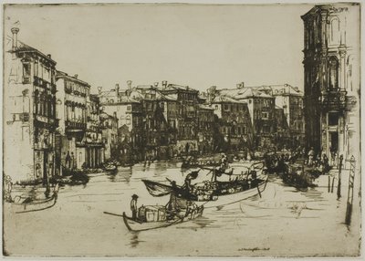 The Market, Venice by Donald Shaw MacLaughlan