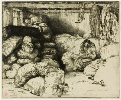 The Sleeping Rag Vendor by Donald Shaw MacLaughlan