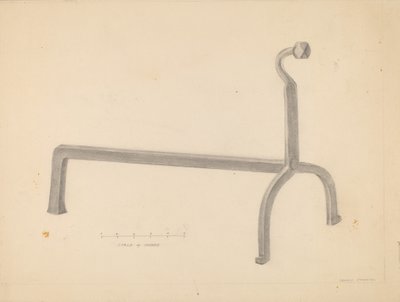 Andiron by Donald Streeter