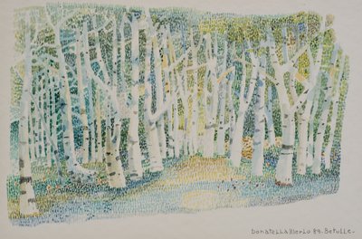 Birch forest by Donatella Merlo