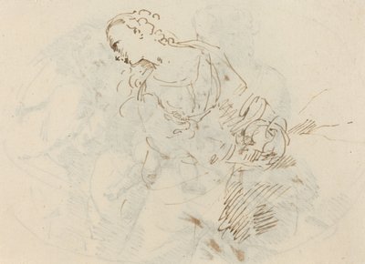 Female Figure (Penitent Magdalene?) by Donato Creti