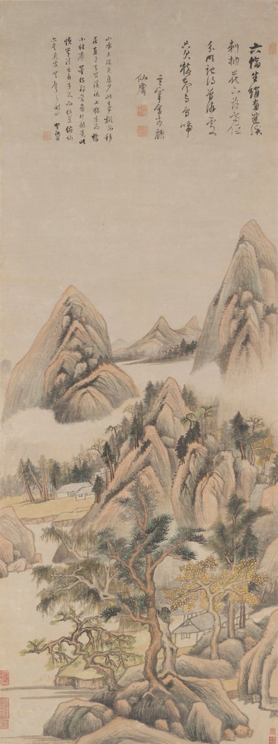 Reminiscence of Jian River by Dong Qichang