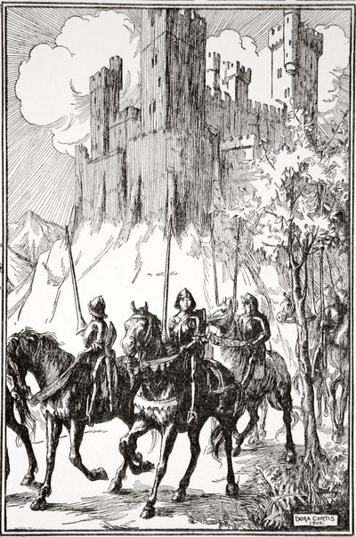 Sir Galahad at the Abbey by Dora Curtis
