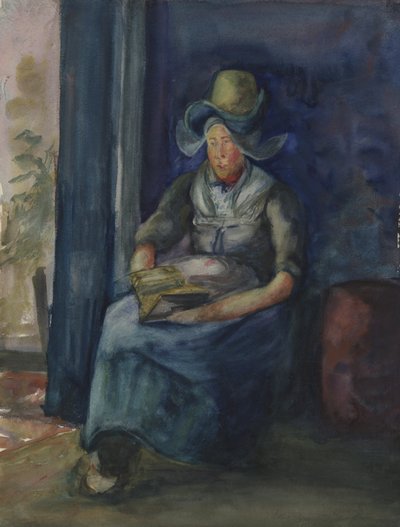 Dutch Woman Seated by Dorothea Adelheid Dreier