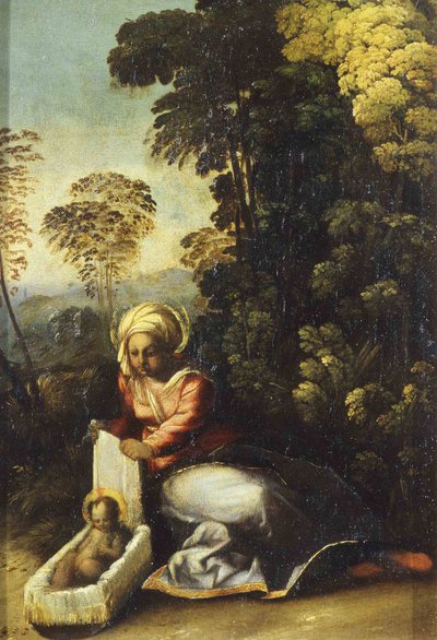 Madonna with Child La Zingarella, c. 1513 by Dosso Dossi