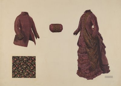 Gown, Coat, and Muff by Douglas Campbell