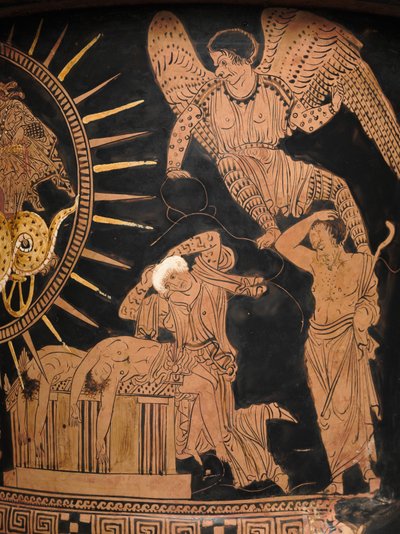 Detail (red-figure lekythos) by Douris