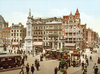 View of Dam Square in Amsterdam by Dutch Photographer