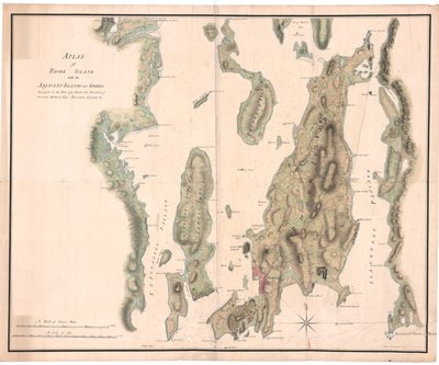 A Plan of Rhode Island by Holland by Dutch School