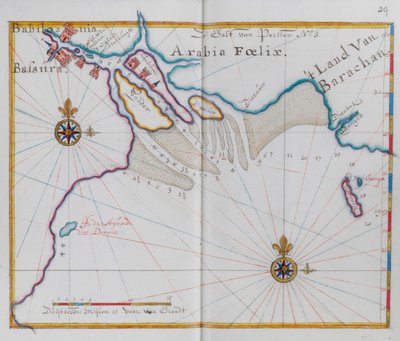 Arabia. Coastal area and gulf by Dutch School