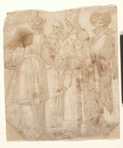 Four Travellers by Dutch School