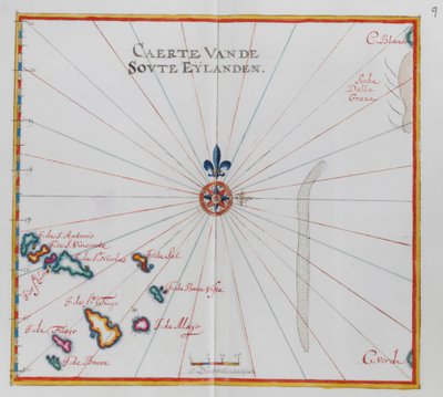 Map of the Cape Verde Islands by Dutch School
