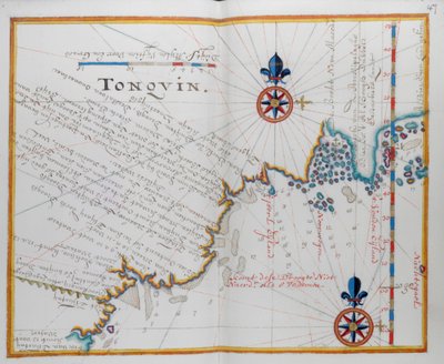 Map of the coast of Burma by Dutch School