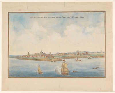 New Amsterdam and Manhattan, c.1660 by Dutch School