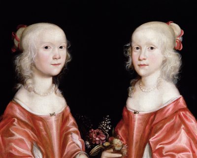 Portrait of Twin Sisters, c.1650 by Dutch School