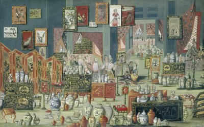 Shop Selling Chinese Goods, 1680-1700 by Dutch School