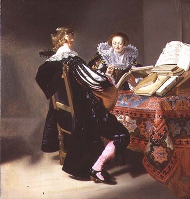 The Lute Player by Dutch School