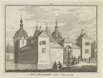 View of Endegeest Castle, Oegstgeest, Netherlands by Dutch School