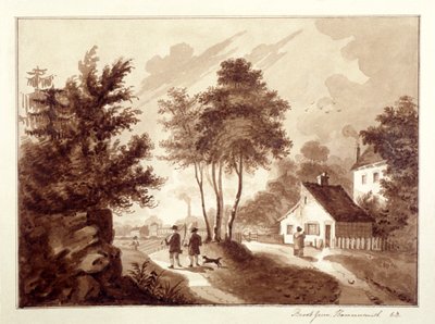 View of Brook Green, Hammersmith, London by EB