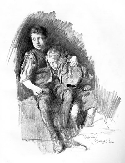 Orphans, 1898 by E. Borough Johnson