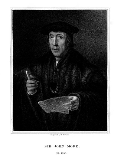 Sir John More, English lawyer by E. Scriven