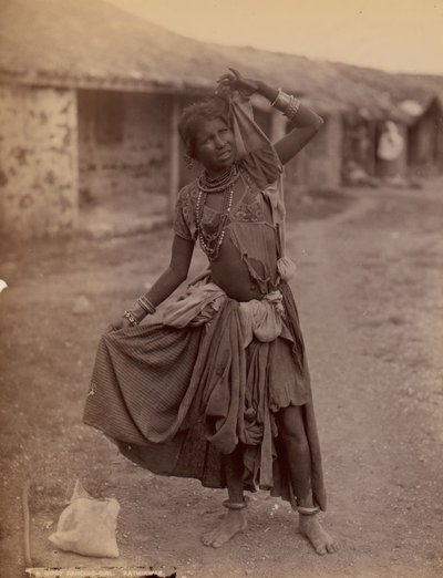 A Gypsy Dancing-Girl, Kathiawar by E. Taurines