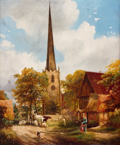 Yardley Church and School by E Watts