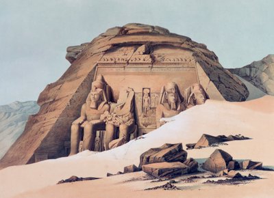 Temple of Abu Simbel, 1842-1845 by E Weidenbach