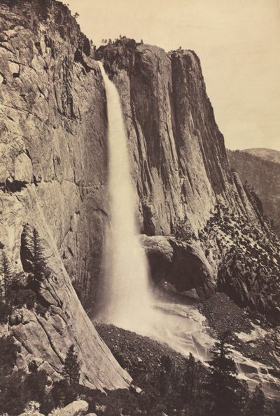 Yosemite Falls, 1868 by Eadweard Muybridge