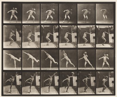 Heaving a 20-lb Rock by Eadweard Muybridge