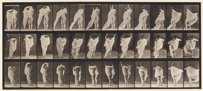 Toilet, Putting on Dress by Eadweard Muybridge