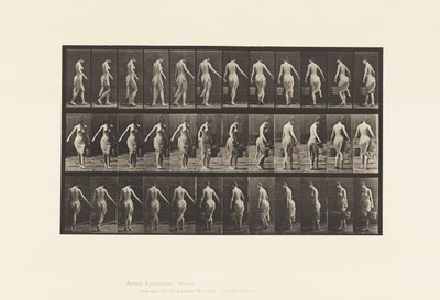 Plate 50. Walking, Carrying a Bucket by Eadweard Muybridge