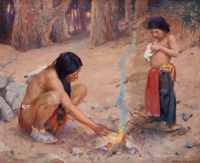 The Campfire by Eanger Irving Couse