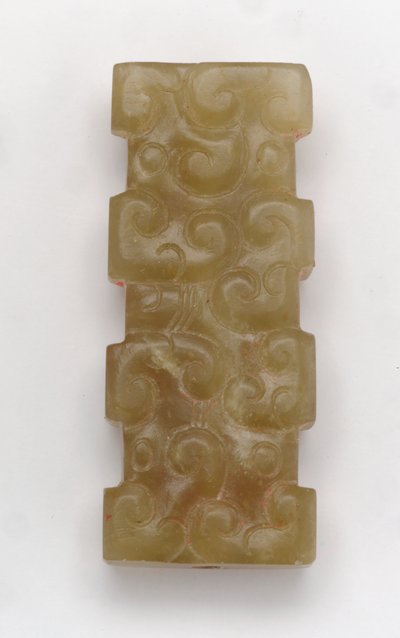 Rectangular pendant by Eastern Zhou Dynasty Chinese School