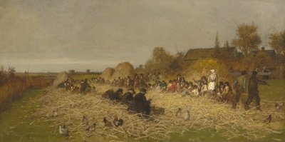 Husking Bee, Island of Nantucket by Eastman Johnson