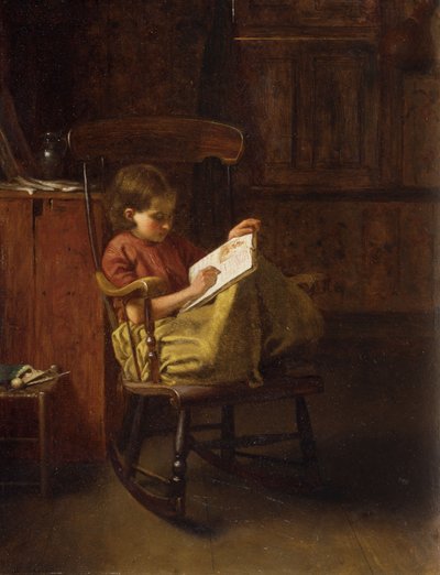 The Boston Rocker by Eastman Johnson