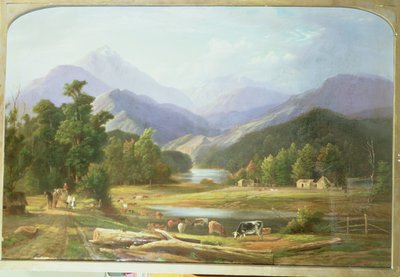New Zealand Landscape, 1872 by Ebenezer Wake Cook