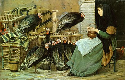 Christmas Turkey Market in Rome by Edgar Barclay