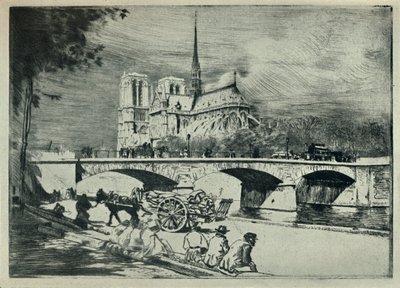 The Apse of Notre Dame, 1915 by Edgar Chahine