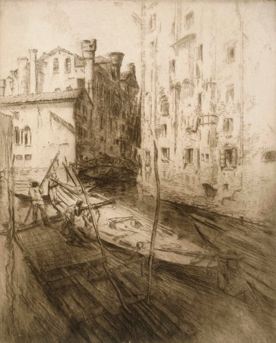 The Jewish Ghetto in Venice, 1906 by Edgar Chahine